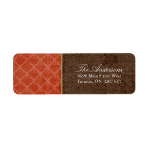 Thanksgivingadressetiketter Returadress Etikett