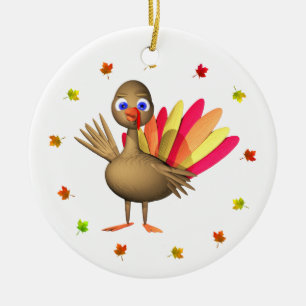 Thanksgivingbaby Turkiet Julgransprydnad Keramik