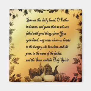 Thanksgivingcitationstecken Magnet