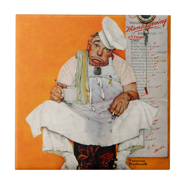 Thanksgivingdagdeppighet Kakelplatta (Framsidan)