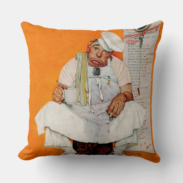 Thanksgivingdagdeppighet Kudde (Framsida)