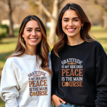 Thanksgivingen anpassade Gatitude & Peace