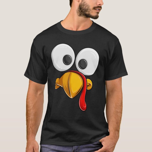 Thanksgivingen Ansikte Småbarn Boys Kids Girls T Shirt (Framsida)