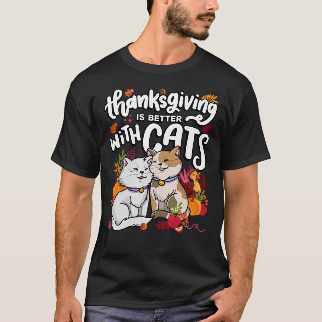 Thanksgivingen är bättre med havsytan för Thanksgi T Shirt (Framsida)
