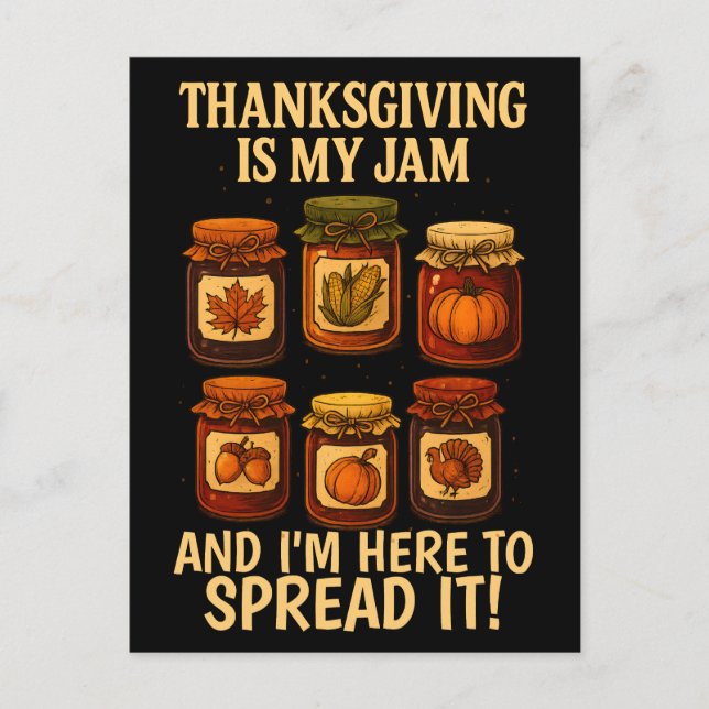 Thanksgivingen är min Sylt - utmatningsdesign för  Helg Vykort (Framsida)