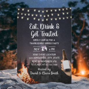 Thanksgivingen Bonfire & Beer Forest Inbjudningar