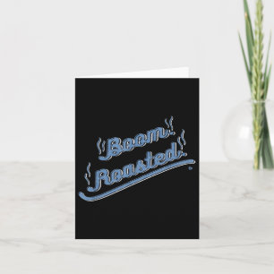 Thanksgivingen Boom Rosted Funny Graphic Bbq Turki Kort