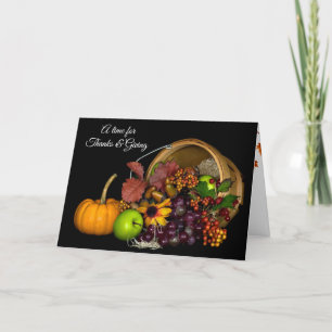 Thanksgivingen Bounty Harvest Helgkort