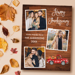 Thanksgivingen Calligraphy Play Craft Tape Lastbil Helg Vykort