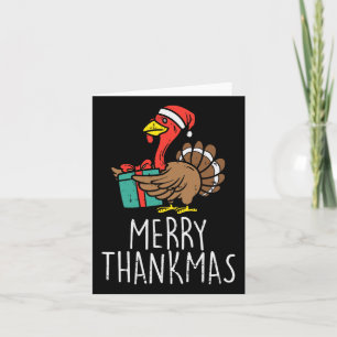 Thanksgivingen Chris, Merry Thankmas Santa TurkiDa Kort