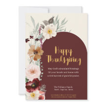 Thanksgivingen Christian Elegant Blommigt