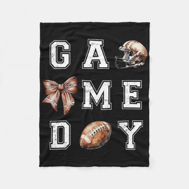 Thanksgivingen Coquette Bow American Footll Game D Fleecefilt (Framsidan)