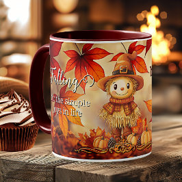 Thanksgivingen Cute Autumn Magic Löv Kaffemugg