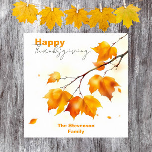 Thanksgivingen elegant Artistic Fall Maple Löv Poster