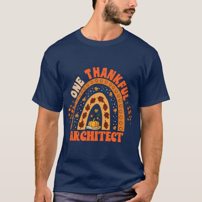 thanksgivingen "En tänkbar arkitekt" T Shirt (Framsida)