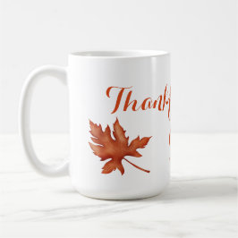Thanksgivingen Fall Autumn Foliage Friendsgiving Kaffemugg
