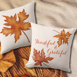Thanksgivingen Fall Autumn Foliage Friendsgiving Kudde