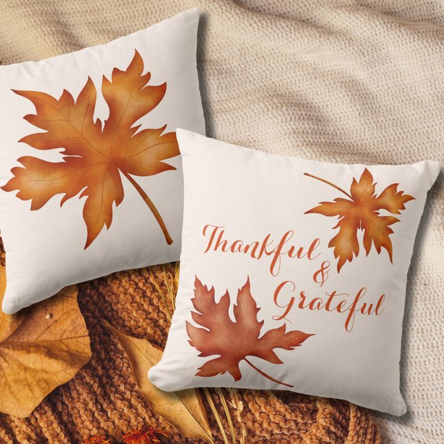 Thanksgivingen Fall Autumn Foliage Friendsgiving Kudde (Skapare uppladdad)