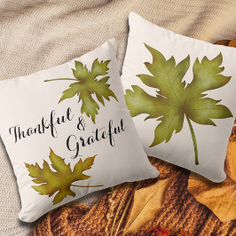 Thanksgivingen Fall Autumn Foliage Friendsgiving Kudde