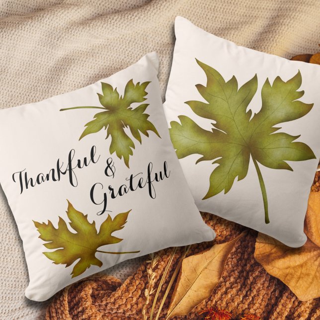 Thanksgivingen Fall Autumn Foliage Friendsgiving Kudde (Skapare uppladdad)