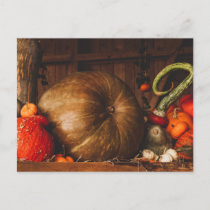 Thanksgivingen Fall för hösten Harvest Pumpkins Go Vykort