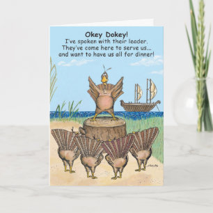 Thanksgivingen First Turkey Kort