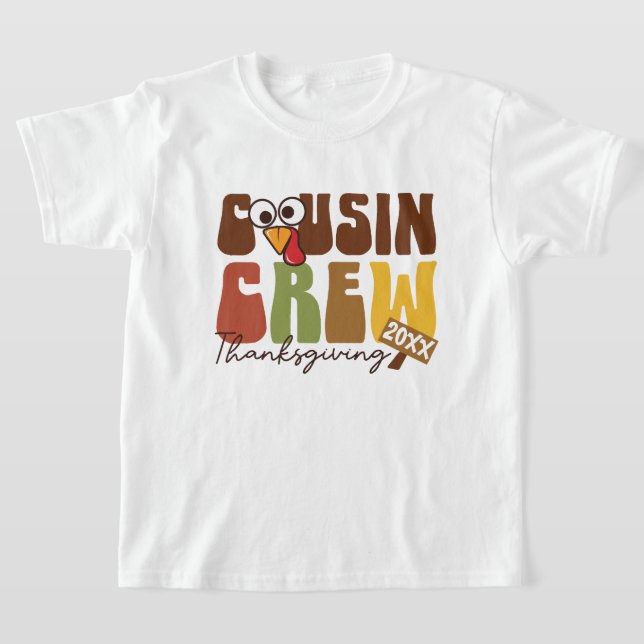 Thanksgivingen för Turkiets kusin - Cute Family T Shirt (Laydown)