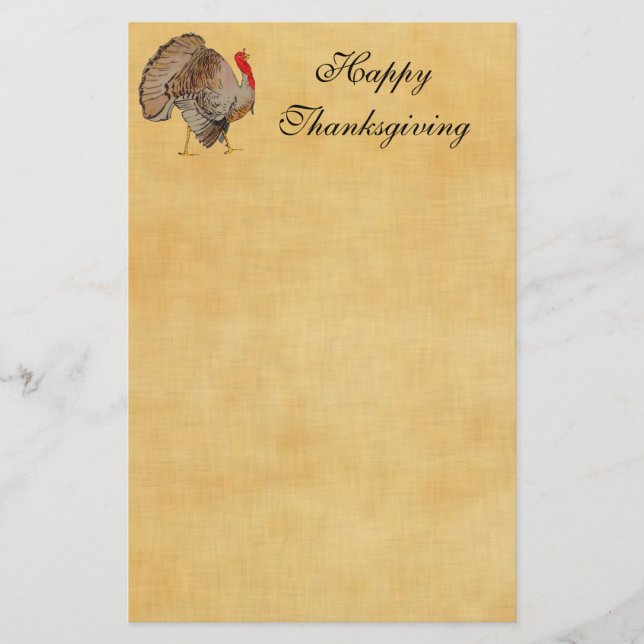 Thanksgivingen fullt Turkiet Brevpapper (Framsida)
