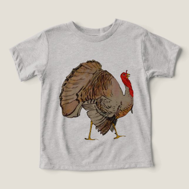 Thanksgivingen fullt Turkiet Tee (Design Framsida)