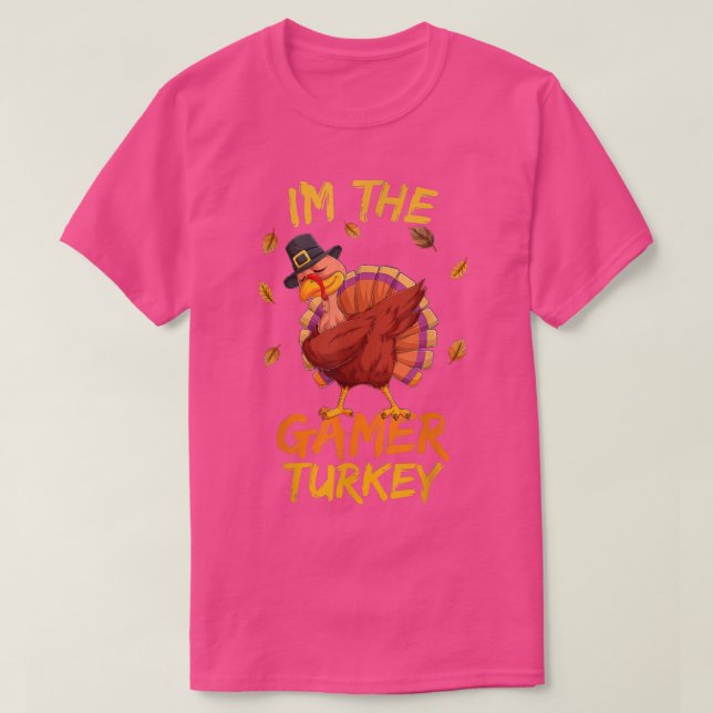 Thanksgivingen Gamer Turkiskt skjorta Videospel Tu T Shirt (Design framsida)