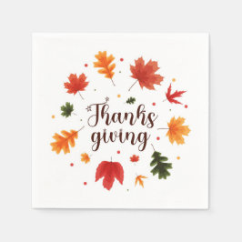 Thanksgivingen Gnomes Pappersservett