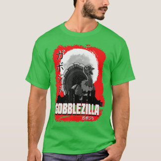 Thanksgivingen Gobblezilla 3 i Turkiet T Shirt