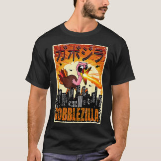 Thanksgivingen Gobblezilla Turkey T Shirt