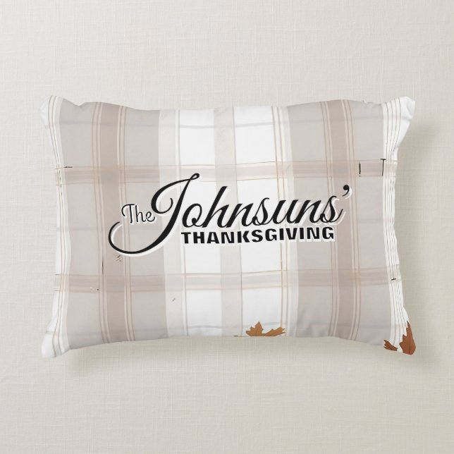 Thanksgivingen Höst elegant Prydnadskudde (Framsidan)
