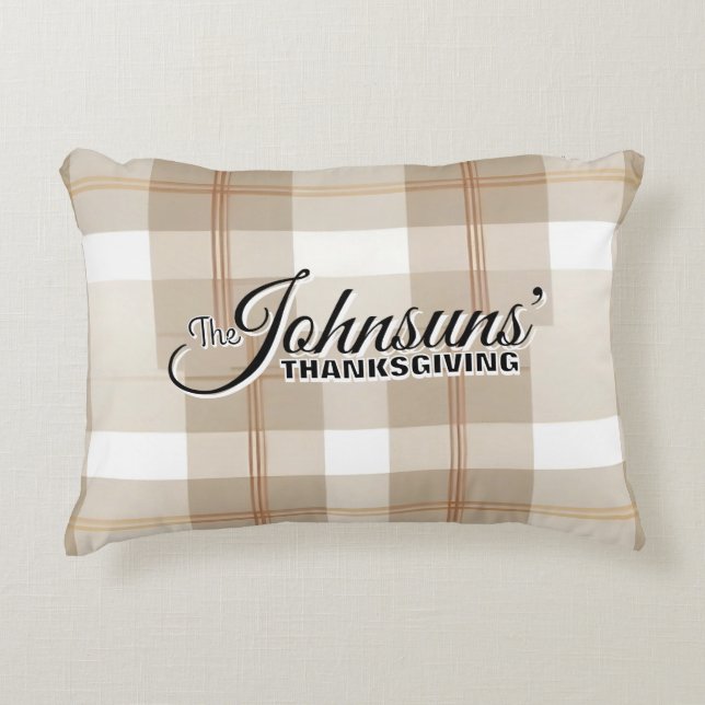 Thanksgivingen Höst elegant Prydnadskudde (Framsidan)