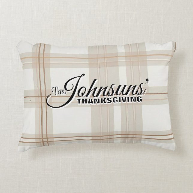 Thanksgivingen Höst elegant Prydnadskudde (Framsidan)