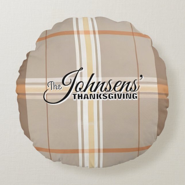 Thanksgivingen Höst elegant Rund Kudde (Framsidan)