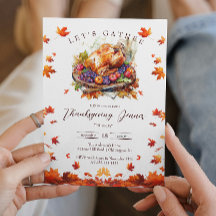 Thanksgivingen Höst löv och rostade Turkiet