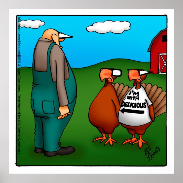 Thanksgivingen "Jag är med Delicious" Poster (Framsidan)