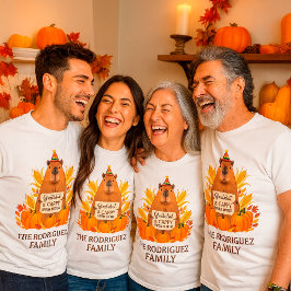 Thanksgivingen Kapybara Cappy Alltid efter eget na T Shirt
