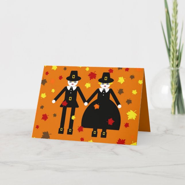 Thanksgivingen Martzkin vallfärdar kort© M. 2012 Helgkort (Framsida)