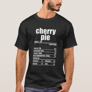 Thanksgivingen Mat i Cherry Paj Nutrition Facts La T Shirt