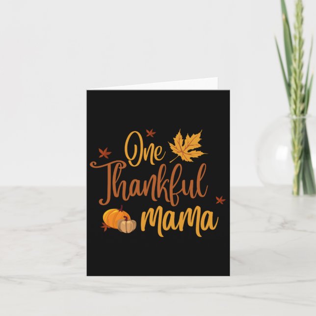 Thanksgivingen Mor vid hösthösten 100 Mamma Kort (Framsida)