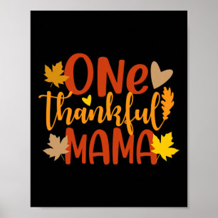 Thanksgivingen Mor vid hösthösten 100 Mamma Poster