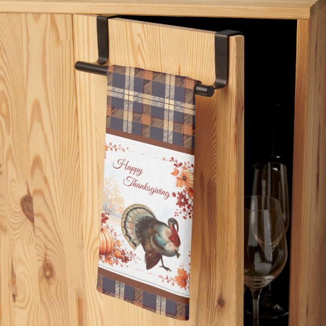 Thanksgivingen Patriotic Turkey på Play Kökshandduk (Thirds Fold)