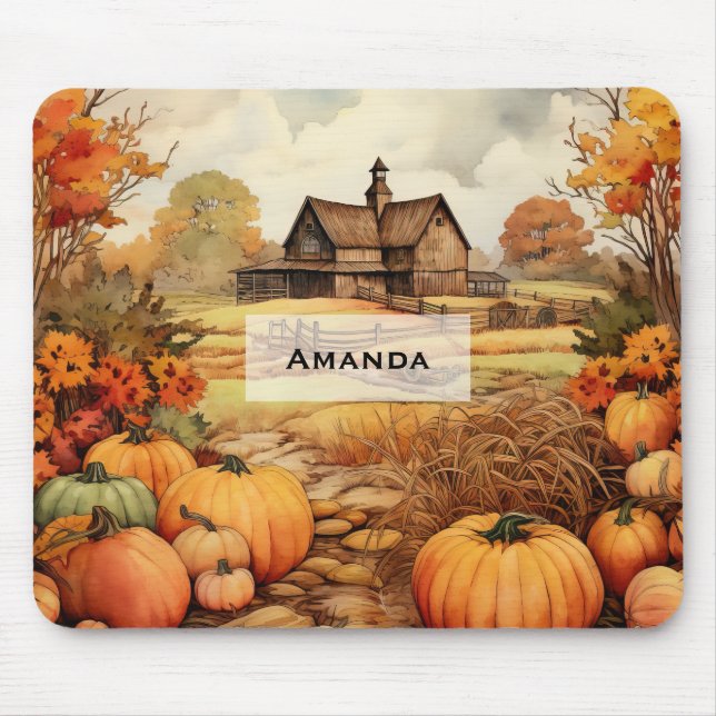 Thanksgivingen Pumpkin Farm Fall Harvest Musmatta (Framsidan)