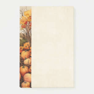 Thanksgivingen Pumpkin Farm Fall Harvest Post-it Block