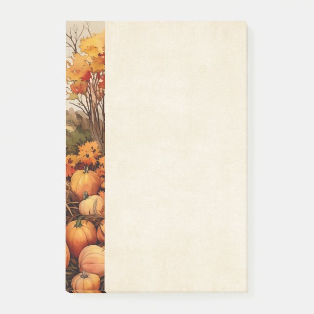Thanksgivingen Pumpkin Farm Fall Harvest Post-it Block (Framsida)