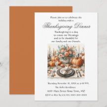 Thanksgivingen Rustic Elegance Family Friends