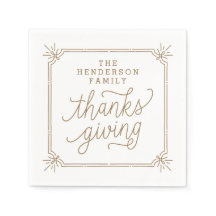 Thanksgivingen Rustic Ram Personlig Family